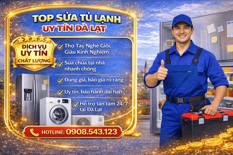 Ảnh minh họa cụm nội dung sửa điện lạnh tại Đà Lạt