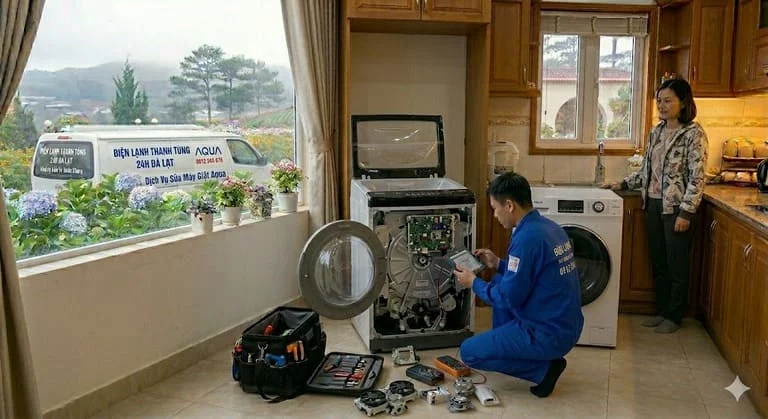 Sửa máy giặt Aqua tại Đà Lạt hỗ trợ tận nơi tại Đà Lạt