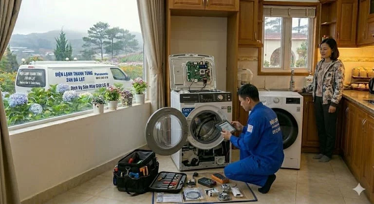 Sửa máy giặt Panasonic tại Đà Lạt hỗ trợ tận nơi tại Đà Lạt