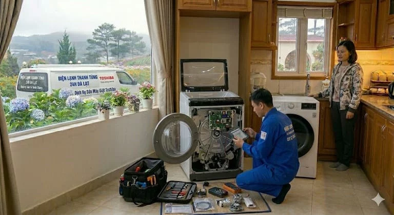 Sửa máy giặt Toshiba tại Đà Lạt hỗ trợ tận nơi tại Đà Lạt
