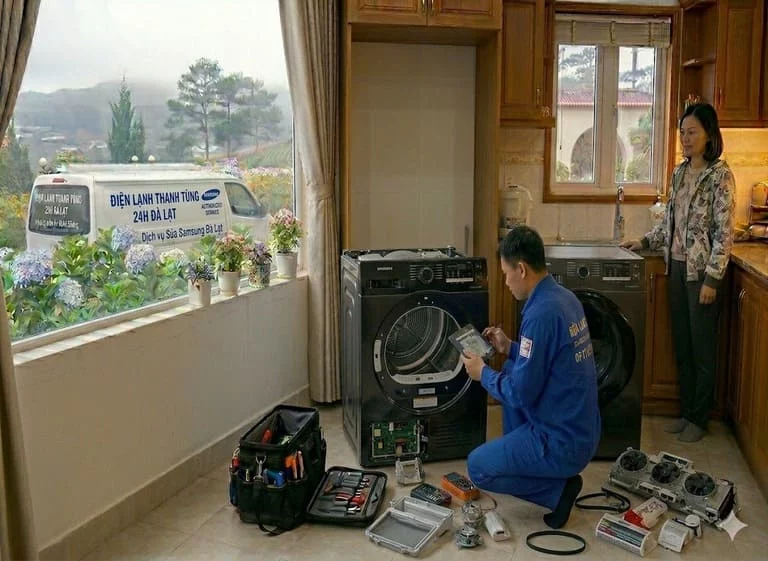 Sửa máy sấy Samsung tại Đà Lạt hỗ trợ tận nơi tại Đà Lạt
