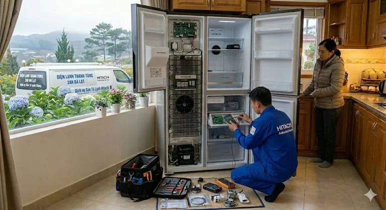 Sửa tủ lạnh Hitachi tại Đà Lạt hỗ trợ tận nơi tại Đà Lạt