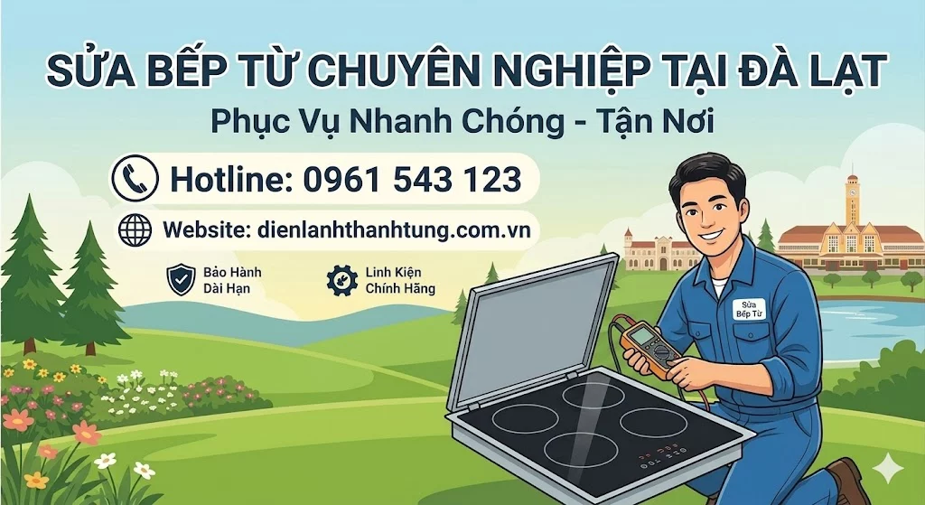 Sửa bếp từ tại nhà ở Đà Lạt